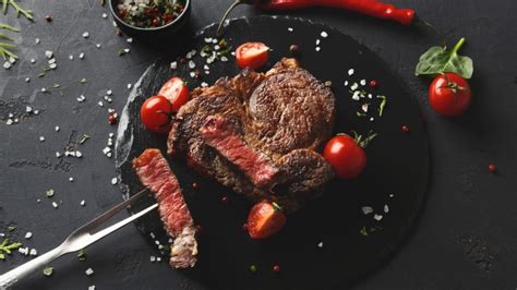 bloody steak not blood.